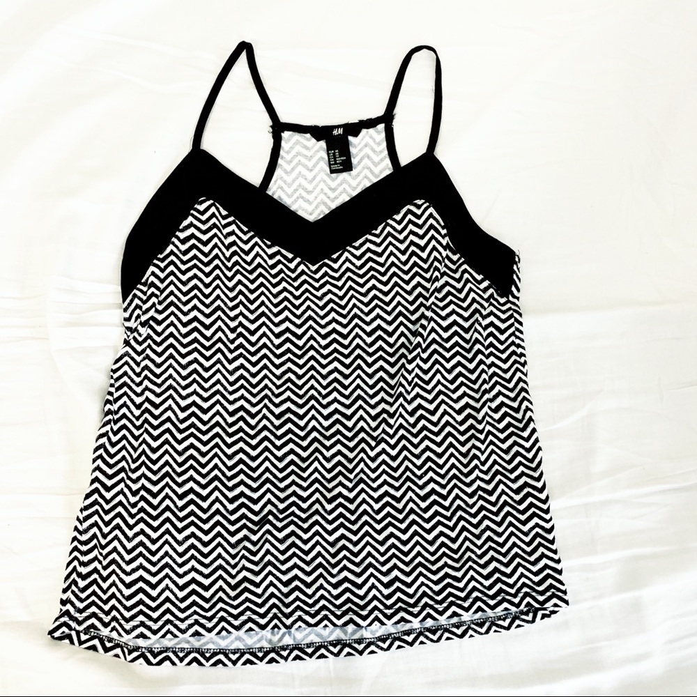 SOLD H&M Black & White Tank Top